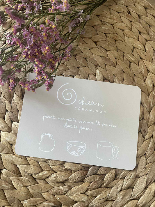 CARTE CADEAU - Carte d'abonnement - Atelier au choix