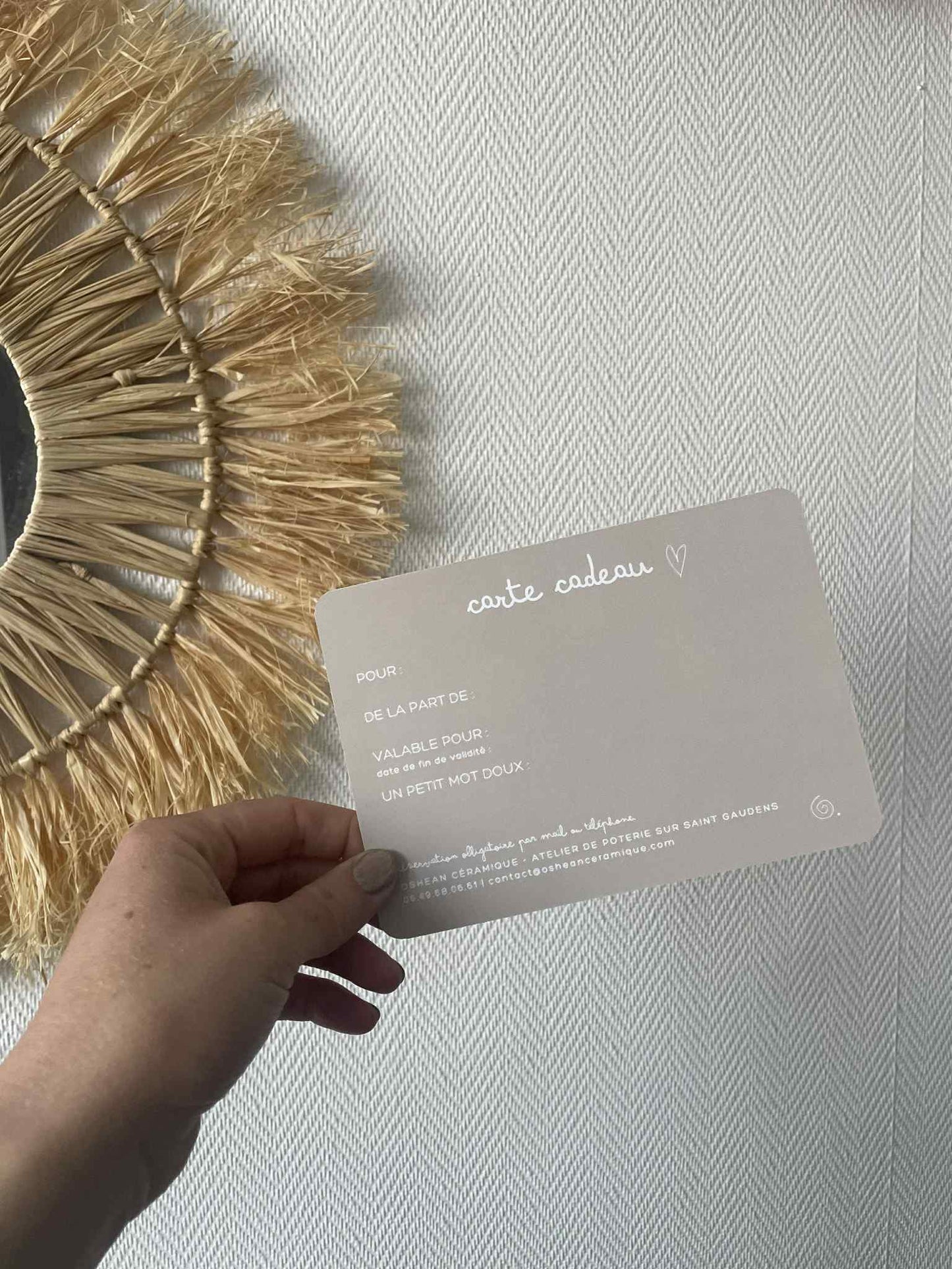 CARTE CADEAU - Atelier à l'unité au choix